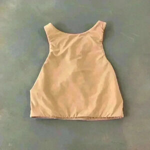 SKIMS Tan Fits Everybody High Neck Racerback Cropped Bralette Size XXS